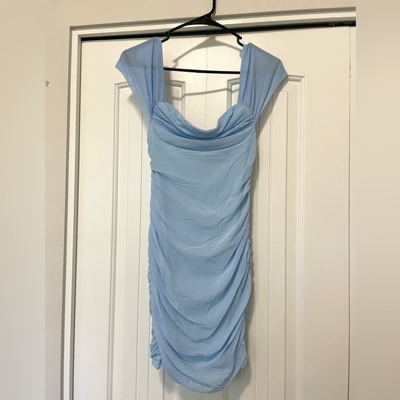 Ruched Bodycon Mini Dress - Picture 3 of 7